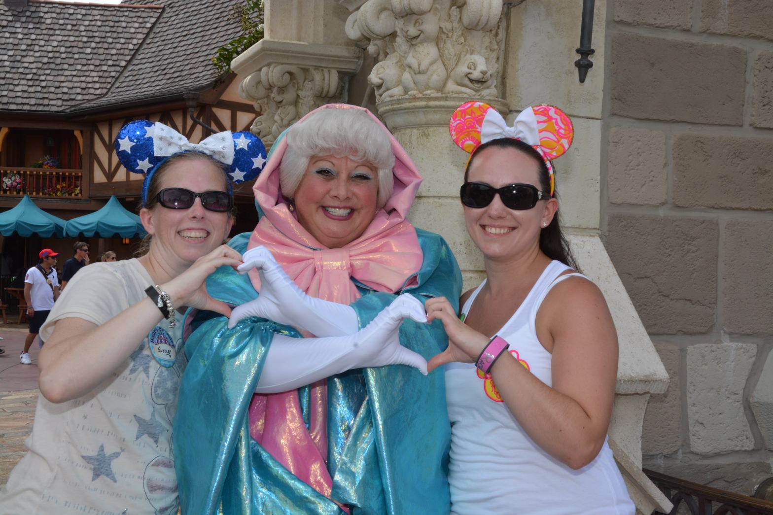 Rachael and Shelley with Fairy Godmother